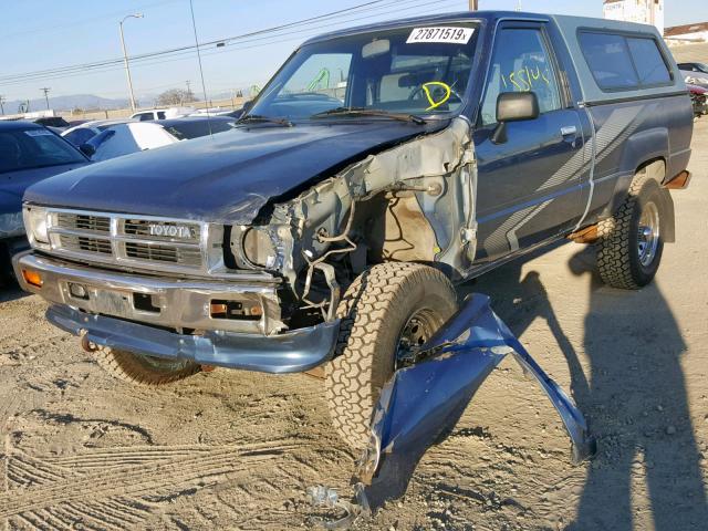 JT4RN63A5J5046282 - 1988 TOYOTA PICKUP RN6 BLUE photo 2