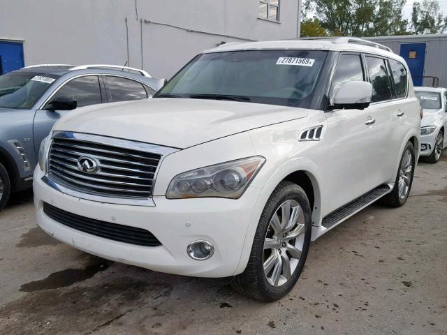 JN8AZ2NE9D9061203 - 2013 INFINITI QX56 WHITE photo 2