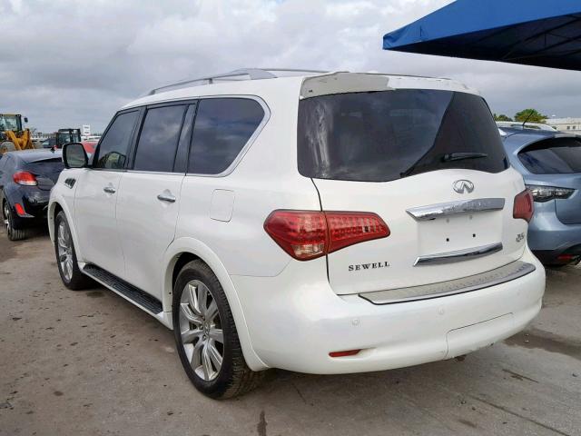 JN8AZ2NE9D9061203 - 2013 INFINITI QX56 WHITE photo 3