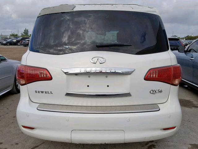 JN8AZ2NE9D9061203 - 2013 INFINITI QX56 WHITE photo 9