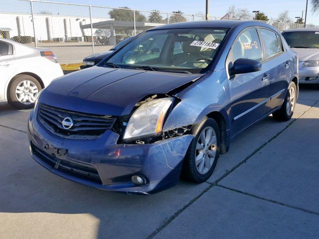 3N1AB6AP4CL655415 - 2012 NISSAN SENTRA 2.0 BLUE photo 2