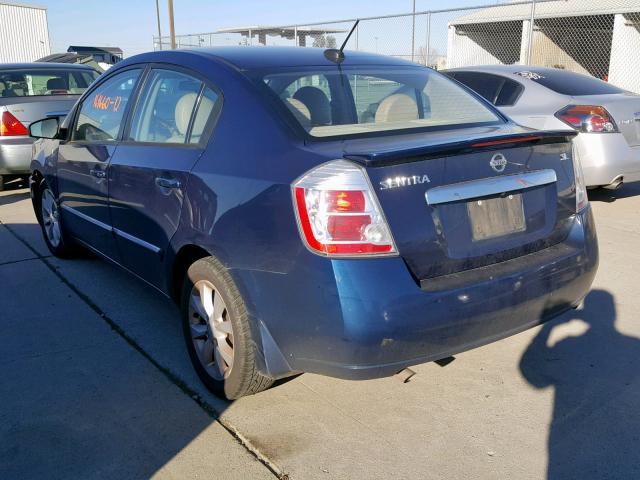 3N1AB6AP4CL655415 - 2012 NISSAN SENTRA 2.0 BLUE photo 3