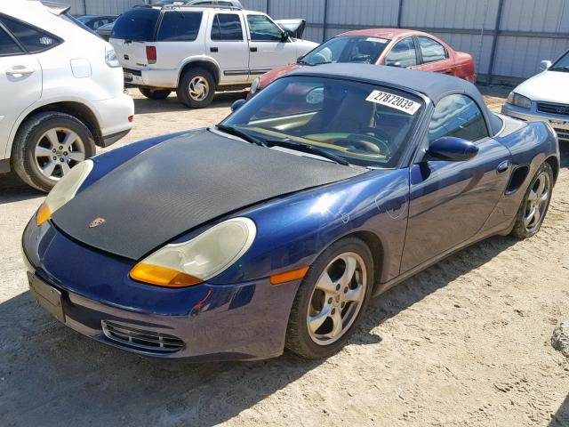 WP0CA29891U627370 - 2001 PORSCHE BOXSTER BLUE photo 2