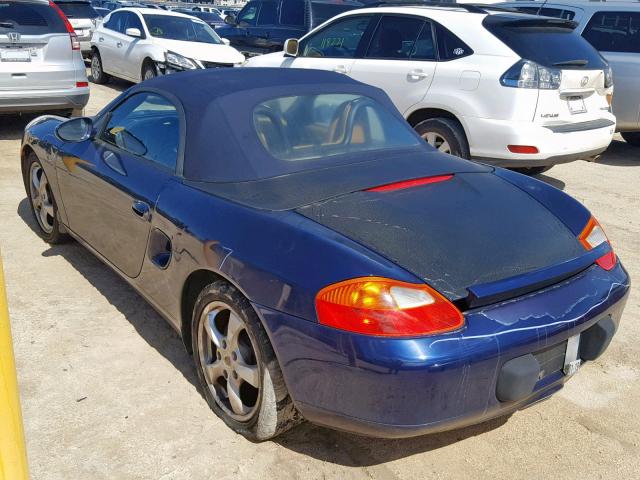 WP0CA29891U627370 - 2001 PORSCHE BOXSTER BLUE photo 3