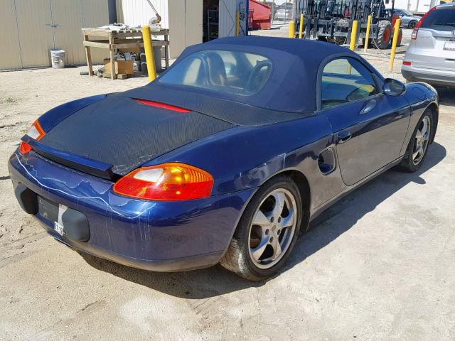 WP0CA29891U627370 - 2001 PORSCHE BOXSTER BLUE photo 4