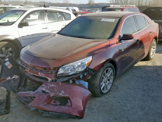 1G11C5SL9FF292293 - 2015 CHEVROLET MALIBU 1LT MAROON photo 2