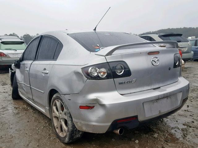 JM1BK323281877753 - 2008 MAZDA 3 S SILVER photo 3