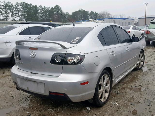 JM1BK323281877753 - 2008 MAZDA 3 S SILVER photo 4