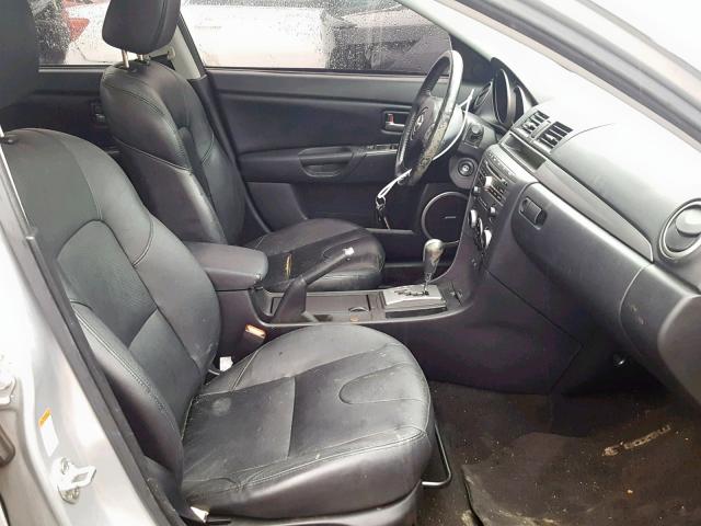 JM1BK323281877753 - 2008 MAZDA 3 S SILVER photo 5