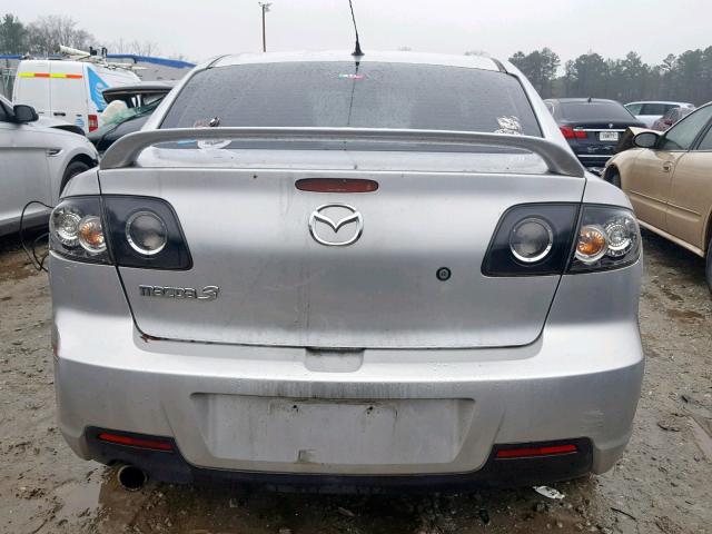 JM1BK323281877753 - 2008 MAZDA 3 S SILVER photo 9