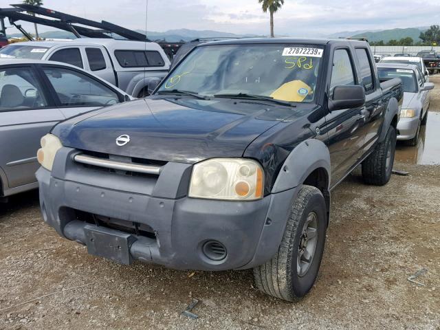 1N6ED27T43C461210 - 2003 NISSAN FRONTIER C BLACK photo 2