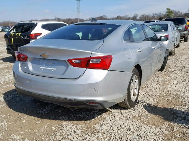 1G1ZB5ST4JF116587 - 2018 CHEVROLET MALIBU LS Серебристый фото 4