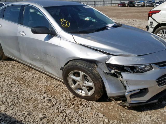 1G1ZB5ST4JF116587 - 2018 CHEVROLET MALIBU LS Серебристый фото 9