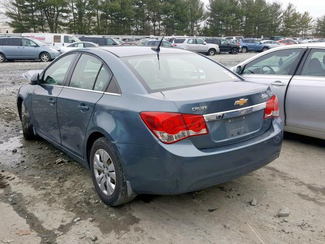 1G1PC5SH8C7312836 - 2012 CHEVROLET CRUZE LS BLUE photo 3