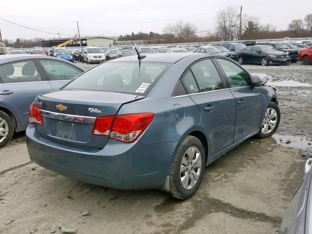 1G1PC5SH8C7312836 - 2012 CHEVROLET CRUZE LS BLUE photo 4