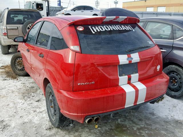 1FAFP37N17W318277 - 2007 FORD FOCUS ZX5 RED photo 3