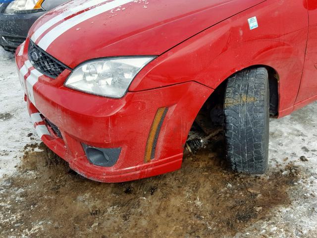 1FAFP37N17W318277 - 2007 FORD FOCUS ZX5 RED photo 9