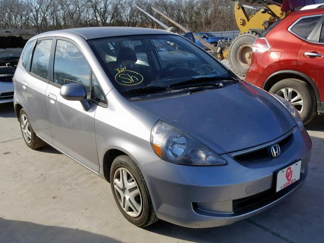 JHMGD38447S002794 - 2007 HONDA FIT SILVER photo 1