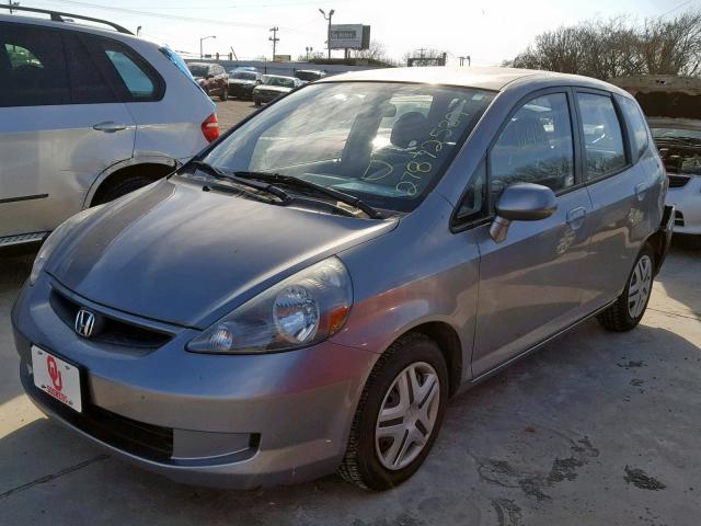 JHMGD38447S002794 - 2007 HONDA FIT SILVER photo 2