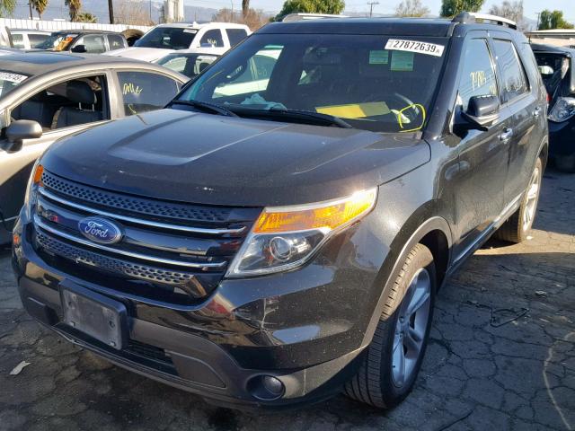 1FM5K8F83FGA16247 - 2015 FORD EXPLORER L BLACK photo 2