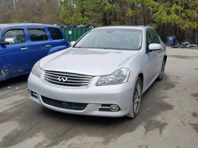 JNKBY01F58M550334 - 2008 INFINITI M45 SILVER photo 2