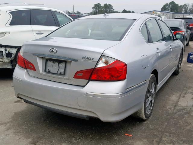 JNKBY01F58M550334 - 2008 INFINITI M45 SILVER photo 4