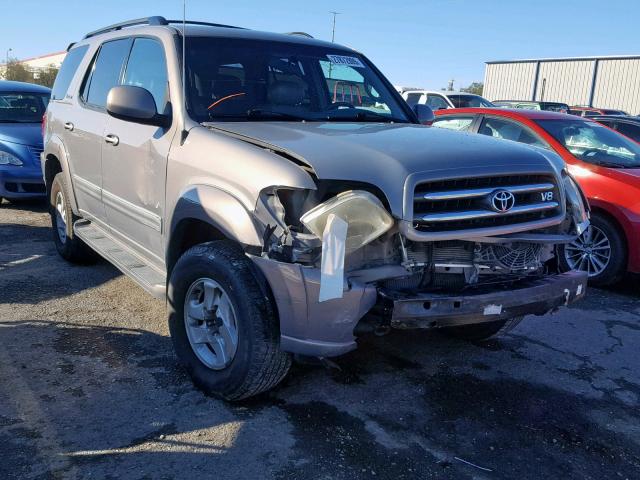 5TDBT48A61S017128 - 2001 TOYOTA SEQUOIA LI GRAY photo 1