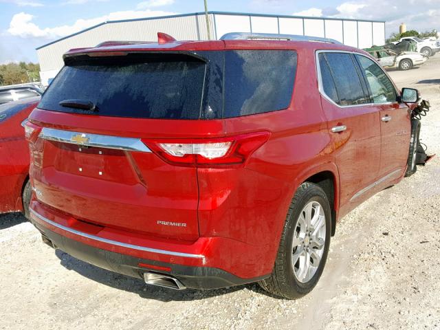 1GNERKKW4KJ121739 - 2019 CHEVROLET TRAVERSE P RED photo 4