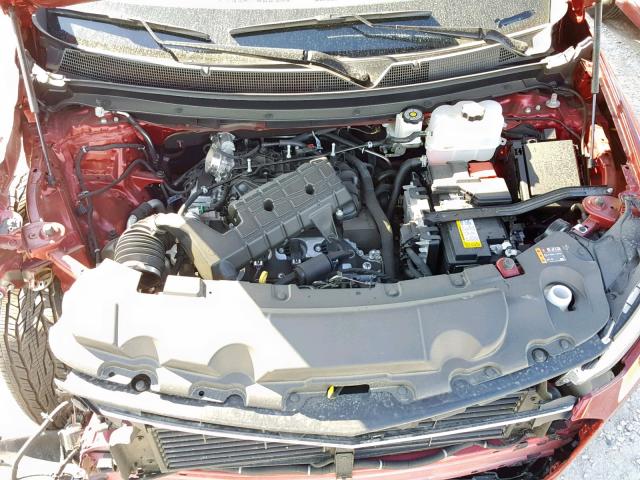 1GNERKKW4KJ121739 - 2019 CHEVROLET TRAVERSE P RED photo 7