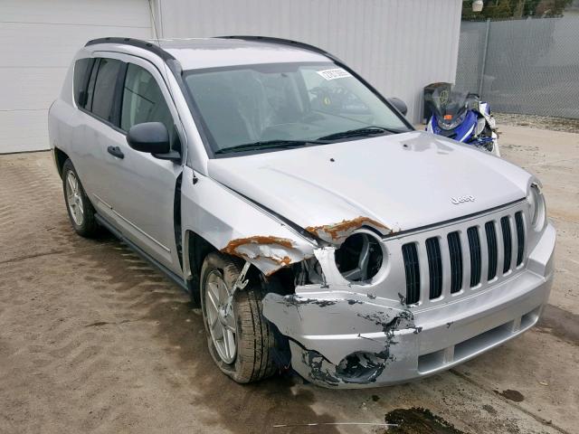 1J8FF47W08D705842 - 2008 JEEP COMPASS SP SILVER photo 1