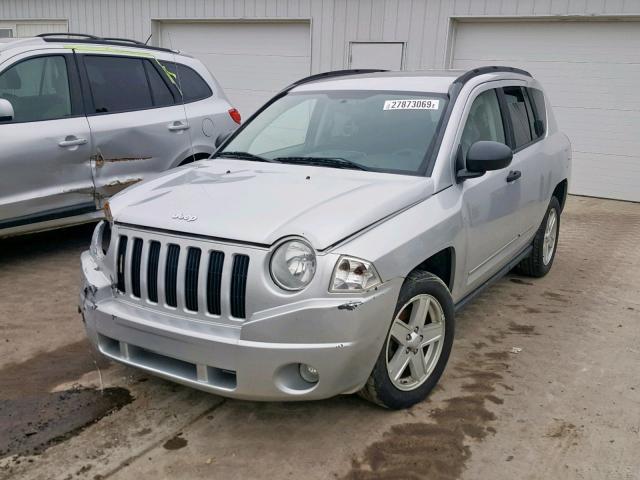 1J8FF47W08D705842 - 2008 JEEP COMPASS SP SILVER photo 2