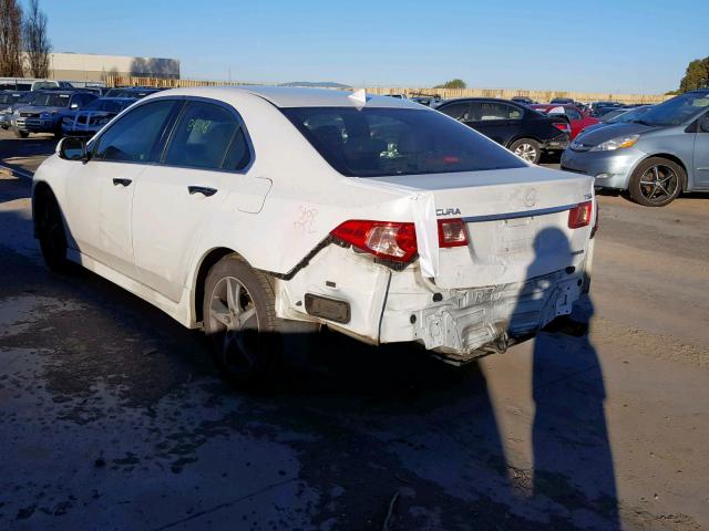 JH4CU2F84DC011208 - 2013 ACURA TSX SE WHITE photo 3