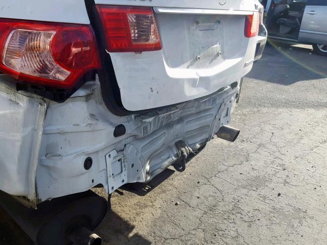 JH4CU2F84DC011208 - 2013 ACURA TSX SE WHITE photo 9