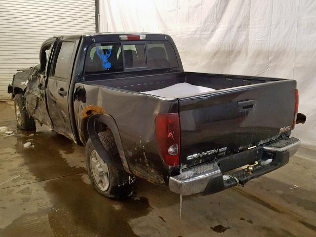 1GTDT43E888219664 - 2008 GMC CANYON SLE BLACK photo 3