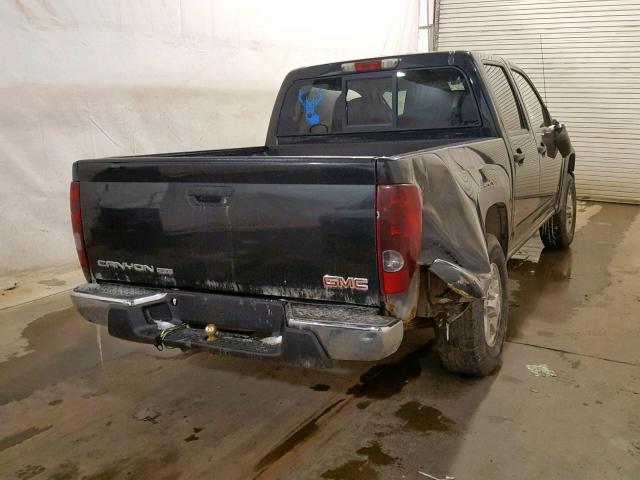 1GTDT43E888219664 - 2008 GMC CANYON SLE BLACK photo 4