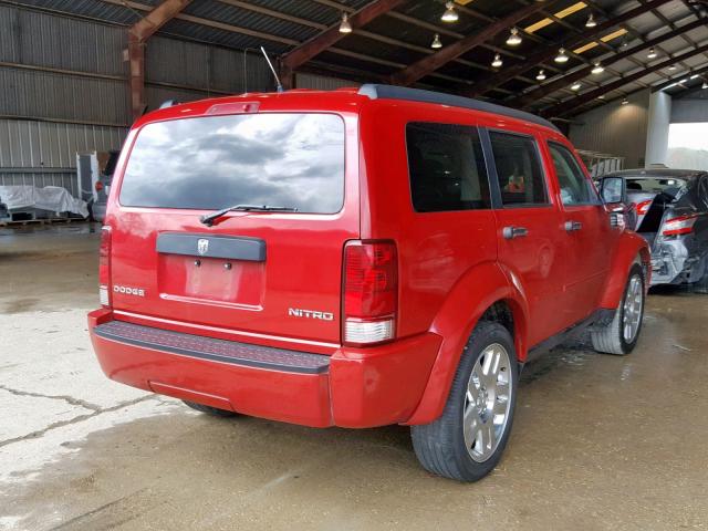 1D4PT4GK9BW576094 - 2011 DODGE NITRO HEAT RED photo 4