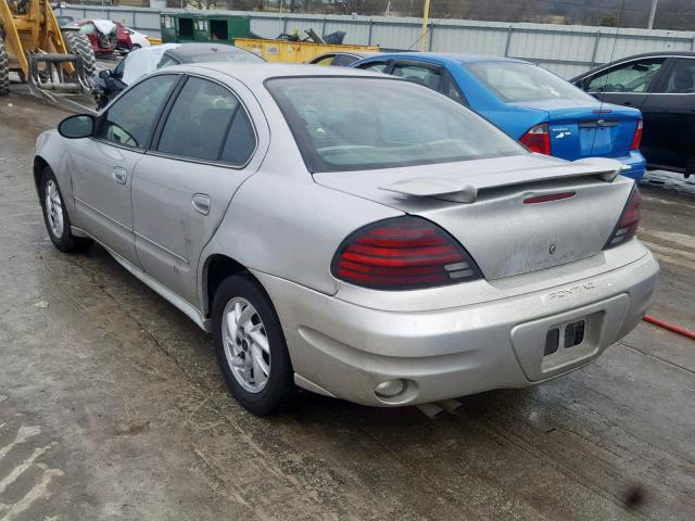 1G2NF52E23C251278 - 2003 PONTIAC GRAND AM S GRAY photo 3