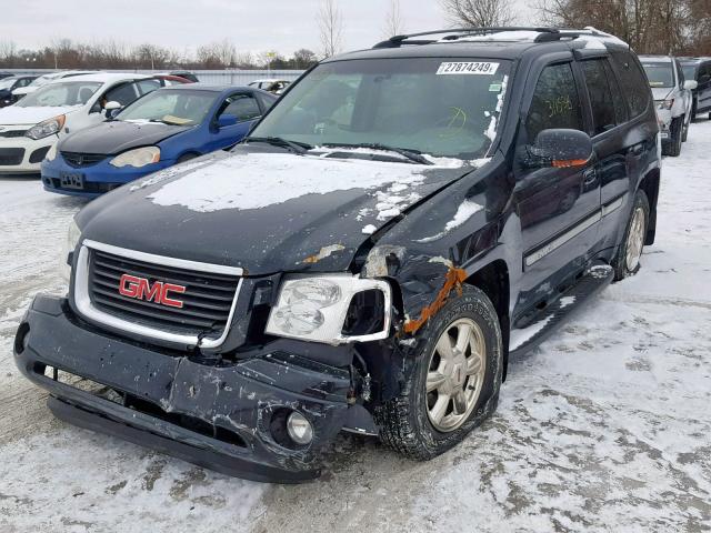 1GKDT13S422418567 - 2002 GMC ENVOY BLACK photo 2