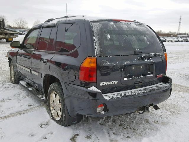 1GKDT13S422418567 - 2002 GMC ENVOY BLACK photo 3