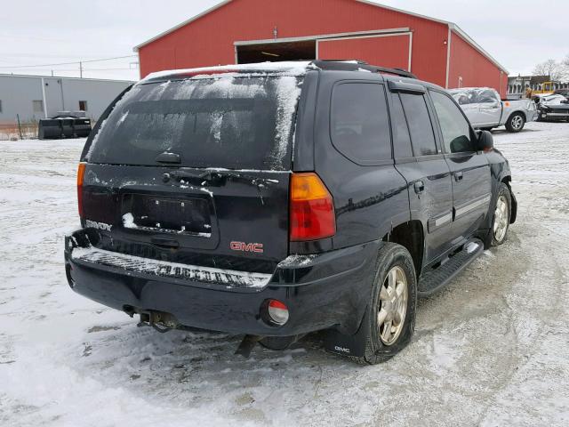 1GKDT13S422418567 - 2002 GMC ENVOY BLACK photo 4