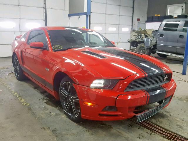 1ZVBP8CF6E5224447 - 2014 FORD MUSTANG GT RED photo 1