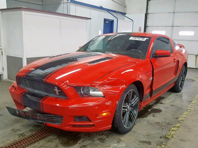 1ZVBP8CF6E5224447 - 2014 FORD MUSTANG GT RED photo 2