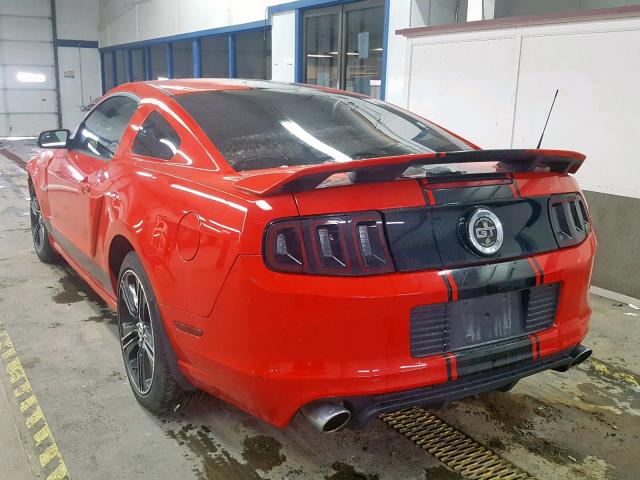 1ZVBP8CF6E5224447 - 2014 FORD MUSTANG GT RED photo 3