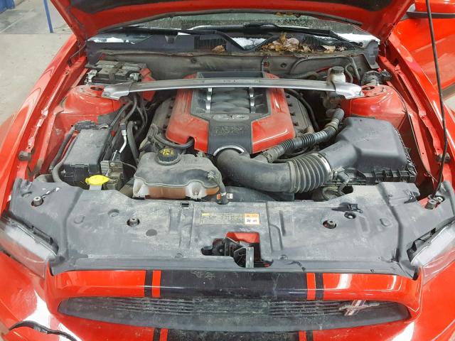 1ZVBP8CF6E5224447 - 2014 FORD MUSTANG GT RED photo 7