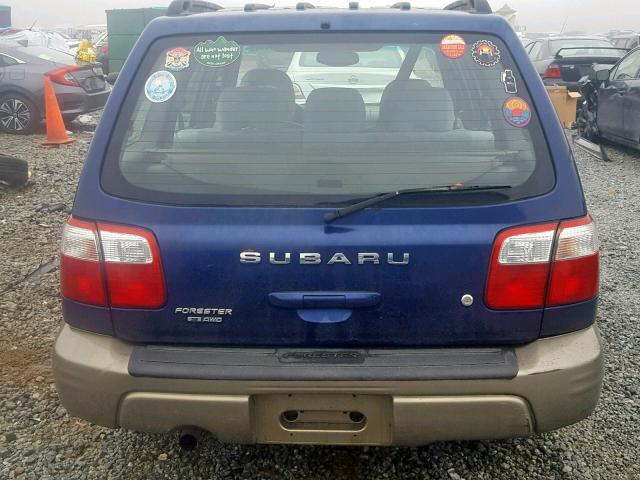 JF1SF65561H700791 - 2001 SUBARU FORESTER S Mavi foto 9