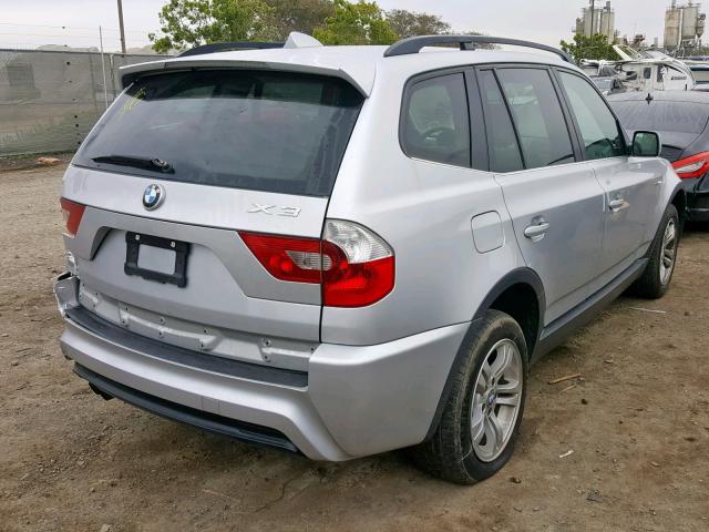 WBXPA93406WG83361 - 2006 BMW X3 3.0I GRAY photo 4