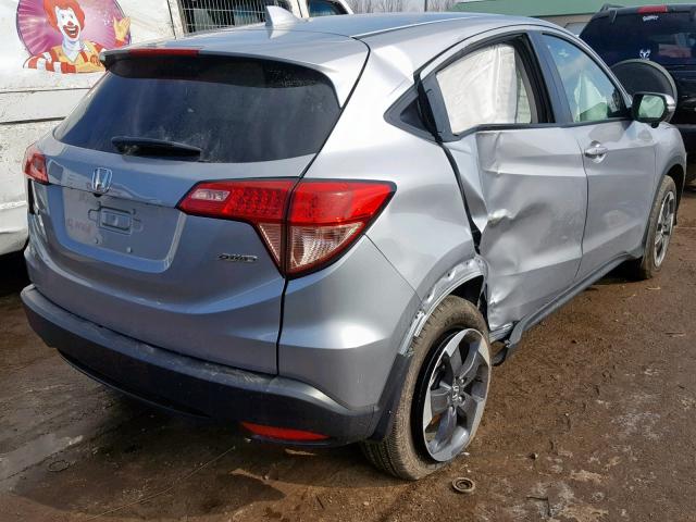 3CZRU6H59JG707412 - 2018 HONDA HR-V EX GRAY photo 4