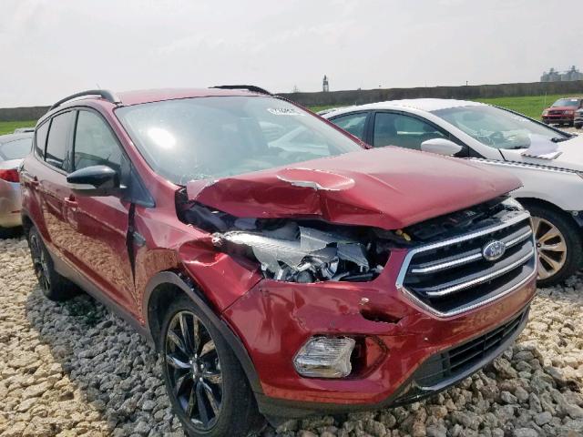 1FMCU0JD3HUC04827 - 2017 FORD ESCAPE TIT RED photo 1