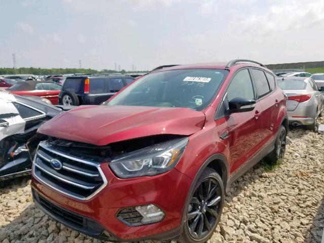 1FMCU0JD3HUC04827 - 2017 FORD ESCAPE TIT RED photo 2