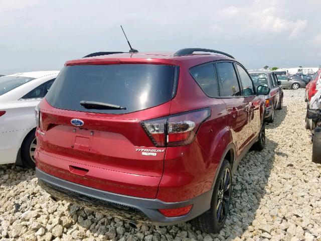 1FMCU0JD3HUC04827 - 2017 FORD ESCAPE TIT RED photo 4